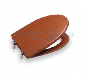 Фото: Крышка-сиденье для унитаза Roca America 801492М14 микролифт, цвет вишня Roca в каталоге