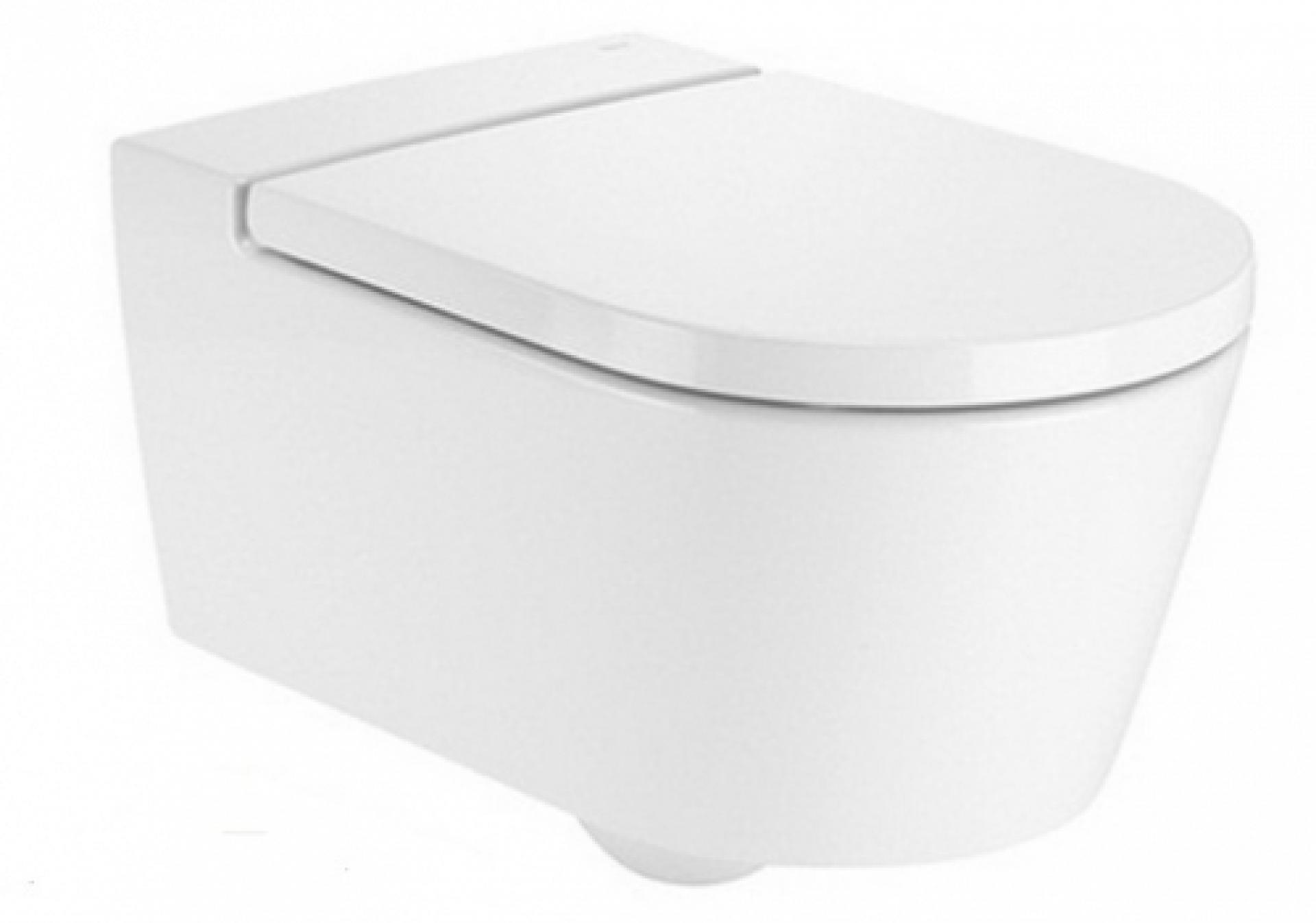 Комплект подвесной унитаз Roca Inspira Round белый + крышка-сиденье с микролифтом