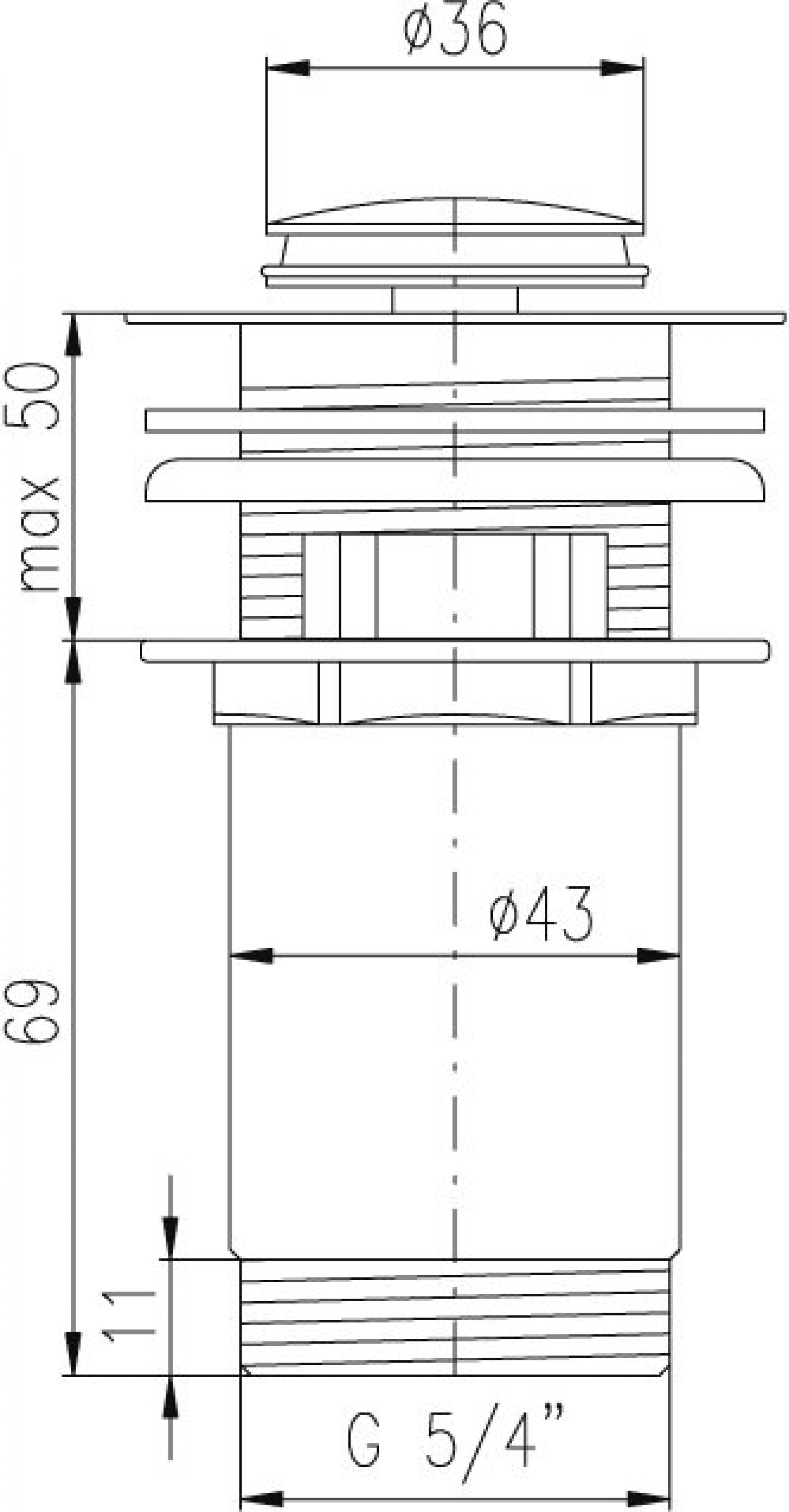 Фото: Донный клапан RAV Slezak MD0483 Сlickc Сlack 5/4'' Roca в каталоге