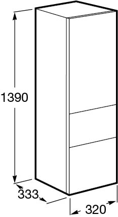 Пенал на кухню 80см