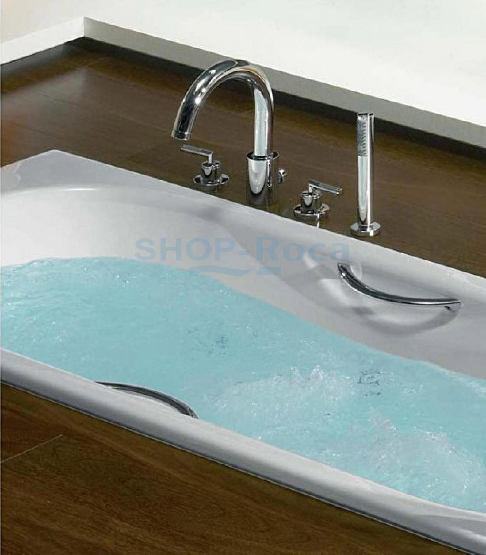 Фото: Чугунная ванна 150х75 Roca Malibu 23157000R с ручками Roca в каталоге