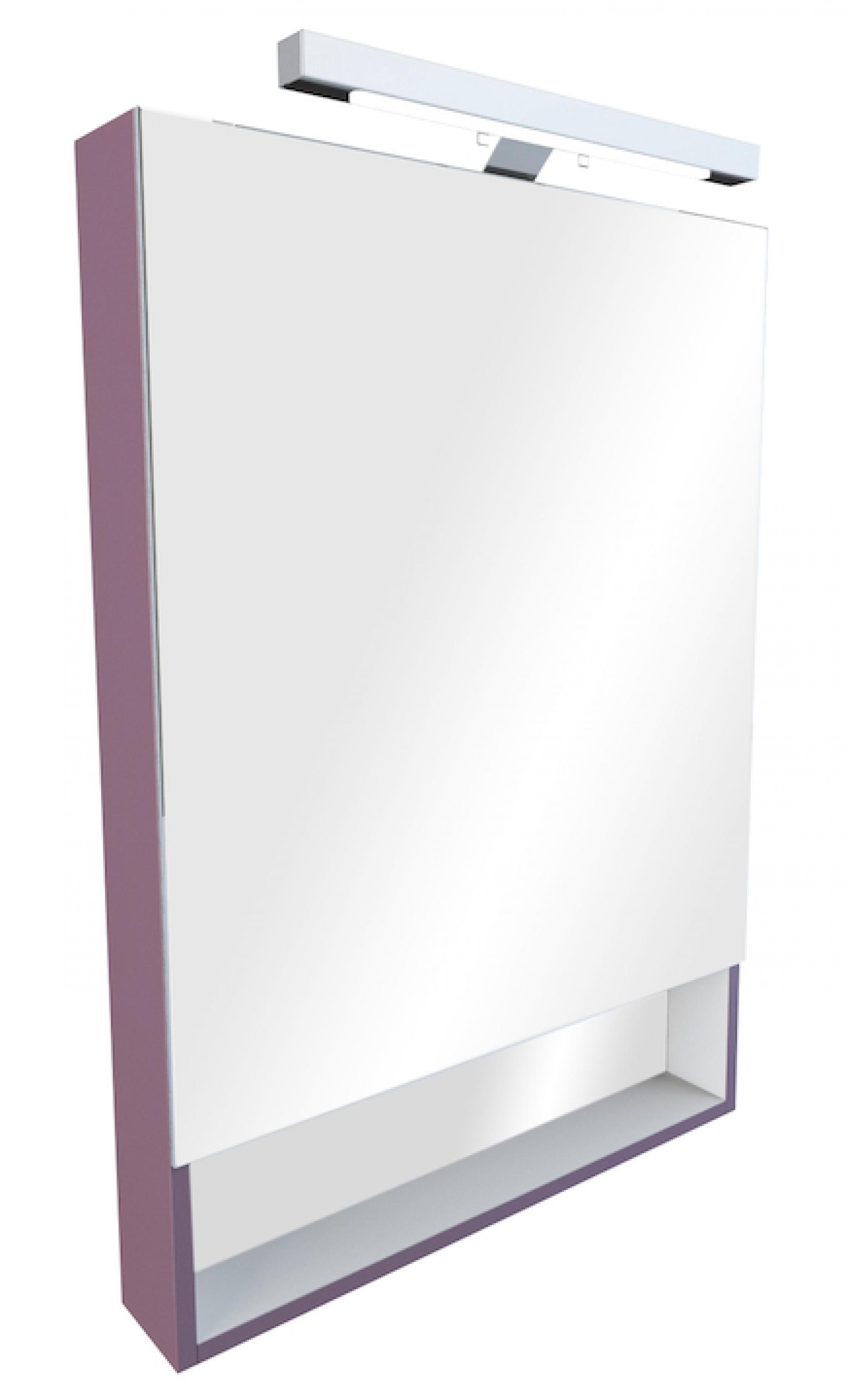 Зеркало-шкаф 80 см Roca Gap ZRU9302753, фиолетовое