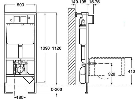 Фото: Комплект Чаша Roca Meridian 346248000 + Инсталляция Roca DUPLO WC 890090020 + Кнопка смыва хром + Крышка-сиденье с микролифтом Roca в каталоге