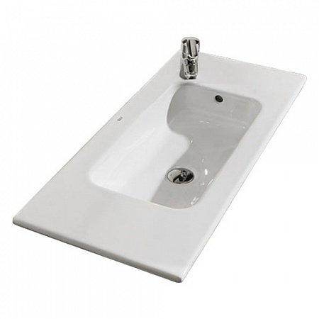 Фото: Комплект мебели для ванной Roca Debba 60 см Roca Debba белая (тумба+раковина+зеркало правое) Roca в каталоге