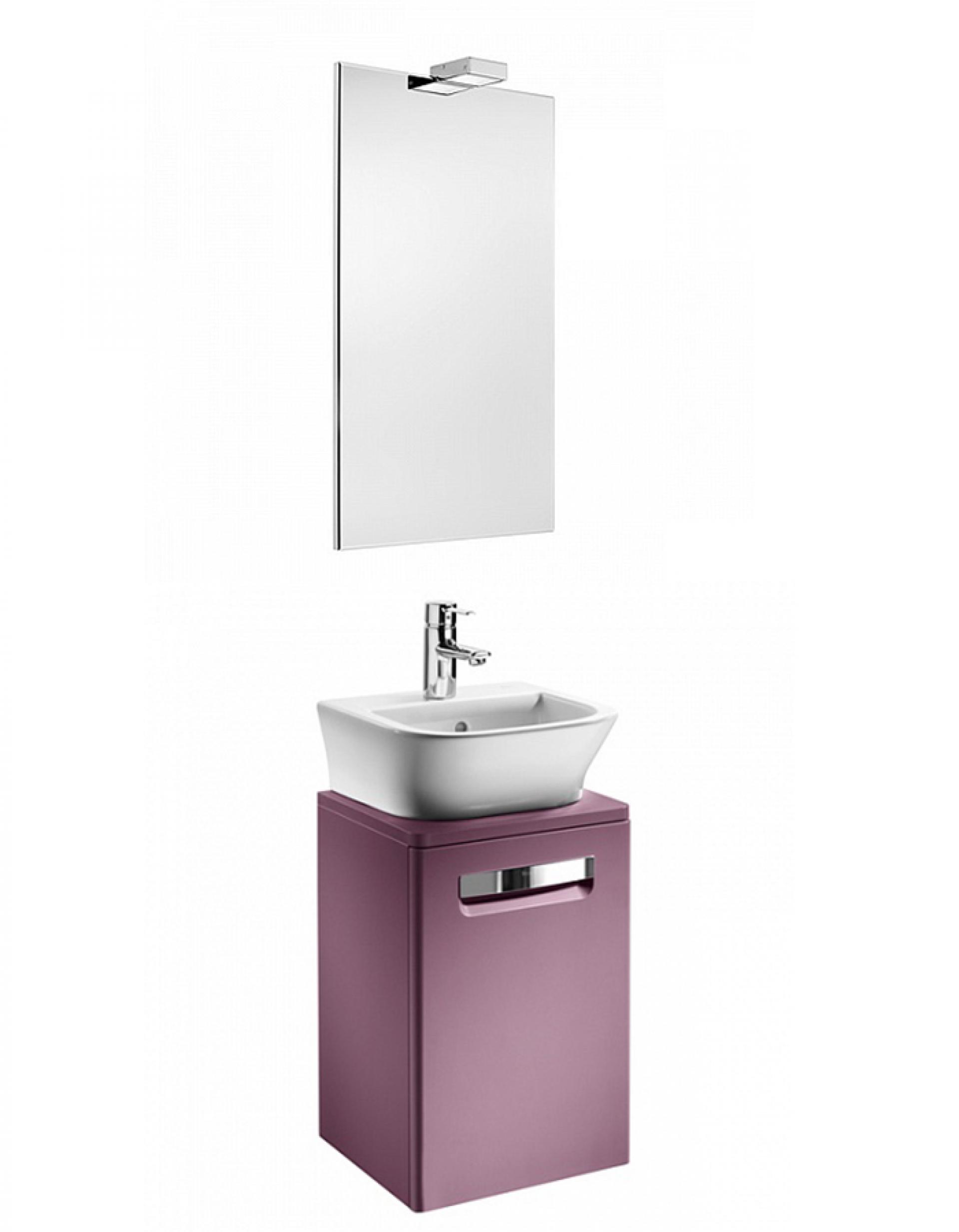 Комплект мебели 45 смRoca Gap фиолетовая, со светильником