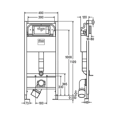 Фото: Инсталляция Viega 792855, с унитазом Roca Meridian-N Compact 346248000, сиденье микролифт, комплект Roca в каталоге