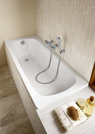 Фото: Стальная ванна Roca Contesa 100x70 212D07001, белый Roca в каталоге